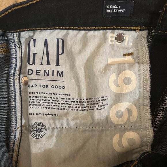 GAP True Skinny Dark Wash High Rise Stretch Jeans - Picture 7 of 7